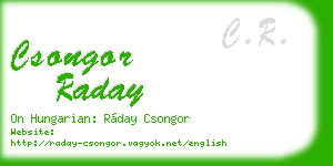csongor raday business card