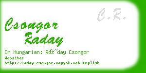 csongor raday business card